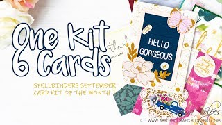 One Kit Six Cards | Spellbinders September 2019 Card Kit of the Month