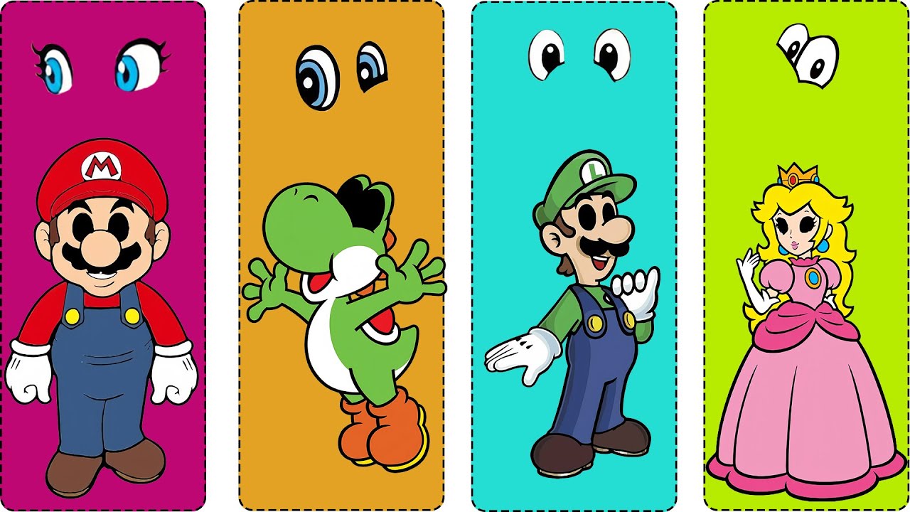 Level Up Your Vision 👀🍄 Mario, Luigi, Princess & Yoshi Tackle the Ultimate Eye Challenge | Animation