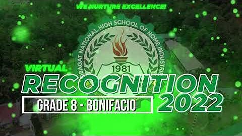 SNHSHI Virtual Recognition 2022 - Grade 8 Bonifacio