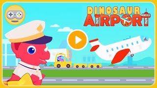 Самолётики для детей - Дино Аэропорт Dinosaur Airport - Динозаврики летают в страны * мультик игра screenshot 3