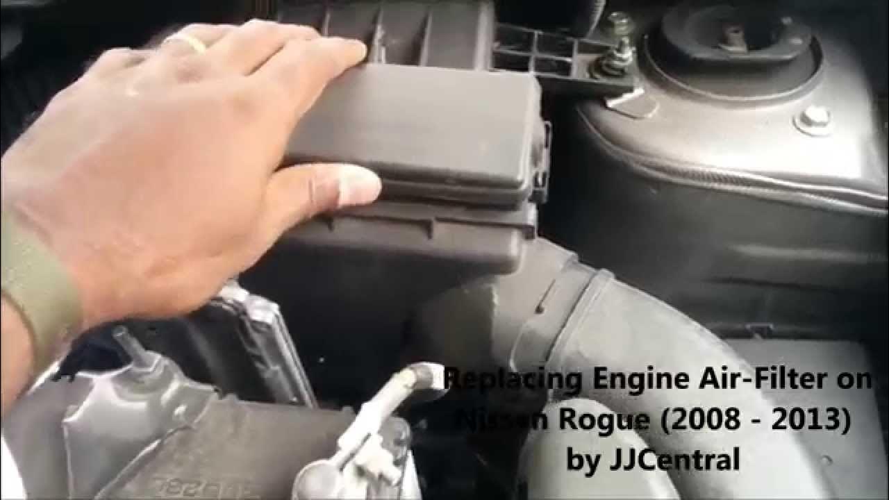 Где находится воздушный фильтр ниссан кашкай Engine Air Filter Replacement for (2008 to 2013) Nissan Rogue (How to Video) - Y