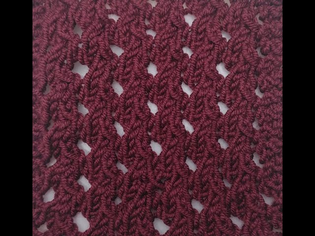 Eyelet Lace Pattern - YouTube