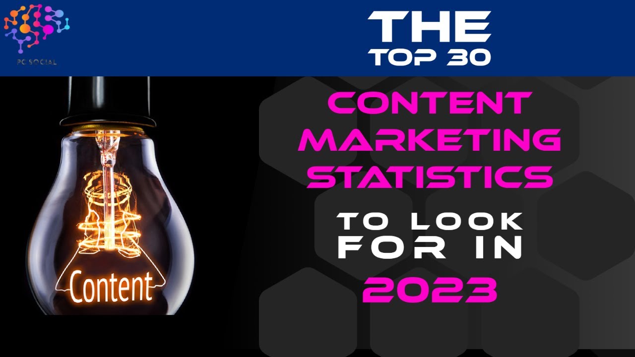 The Top 30 Content Marketing Statistics to Look for in 2023 - YouTube