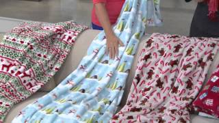 Berkshire Velvet Soft Oversized 55"x70" Holiday Throw with Mary Beth Roe Wealth