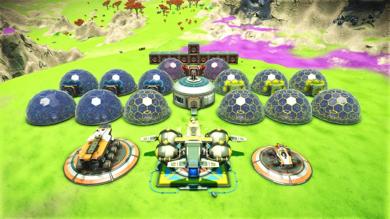 ðŸŽ® Ps4 No Man's Sky Farm Living Glass / Hilbert / base to 6 minutes in