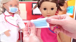 ... while the world is in disarray and we are all stuck at home, let's
do some extra crafting! our doll hospital supplies very slim.