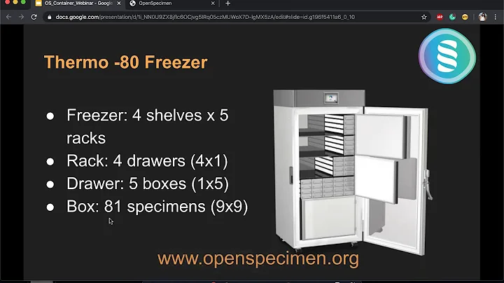 OpenSpecimen Training: Storage Container