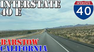 I-40 East - Barstow - California - 4K Highway Drive