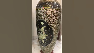 Lọ lục bình khảm ốc độc và lạ nhất Việt Nam . #đồgỗmỹnghệtrangtríphòngkhách