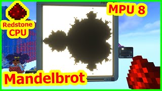 MPU 8 Mandelbrot [ 3.3 Hz Minecraft Redstone CPU ]