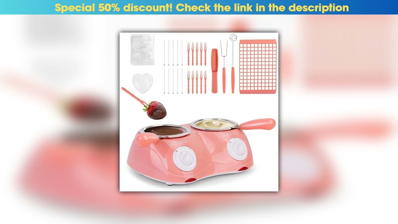 Best Chocolate Melting Pot Electric Chocolate Fondue Mini Candy Machine with Double Melting Pot for