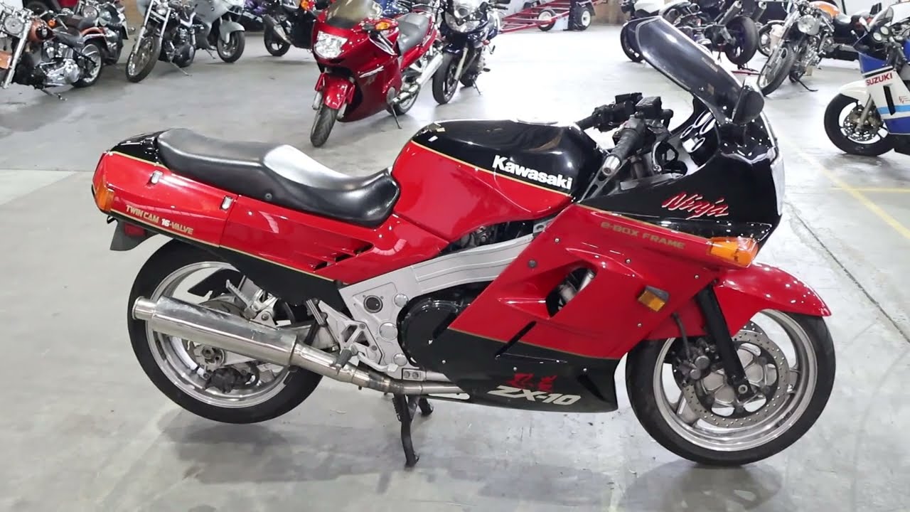 1988 Kawasaki ZX-10 - YouTube