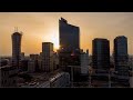 Warsaw cinematic drone view 4K