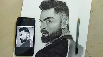 shading tutorial part 2 | virat kohli realistic sketch | how to draw virat kohli |