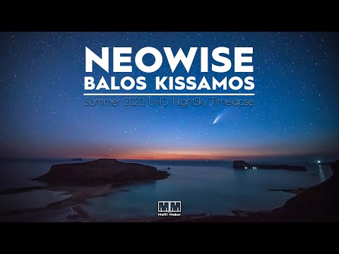 NEOWISE Balos Kissamos - Summer 2020 UHD NightSky Timelapse by theMultiMaker