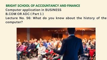 Computer application in business | B.COM OR ADC (Part 1) | Past papers Solved | Lecture: No 56