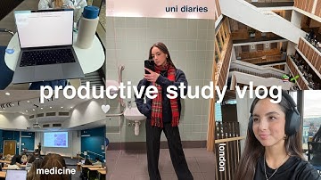 productive study day in my life 🍂 med student at ucl