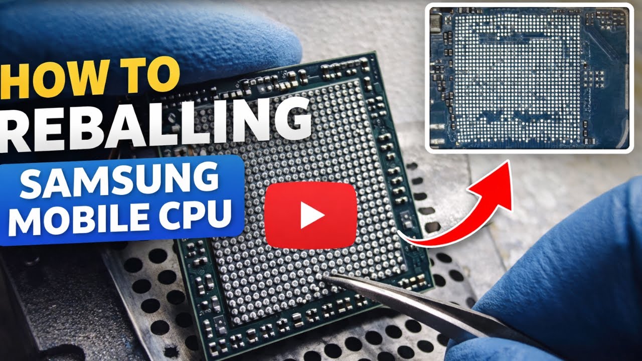Samsung Mobile CPU Reballing Full Process | Dead Phone Repair