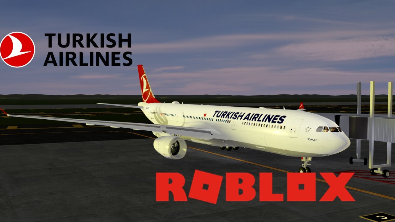 ROBLOX|| Обзор полета на самолете A330 Turkish Airlines.