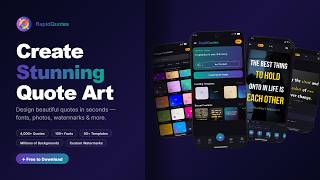 Create Stunning Quote Images on Android | RapidQuotes App 2025 screenshot 3