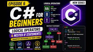 C# for Beginners | Episode 6: Logical Operators & Nested If Statements | RR Tutorials