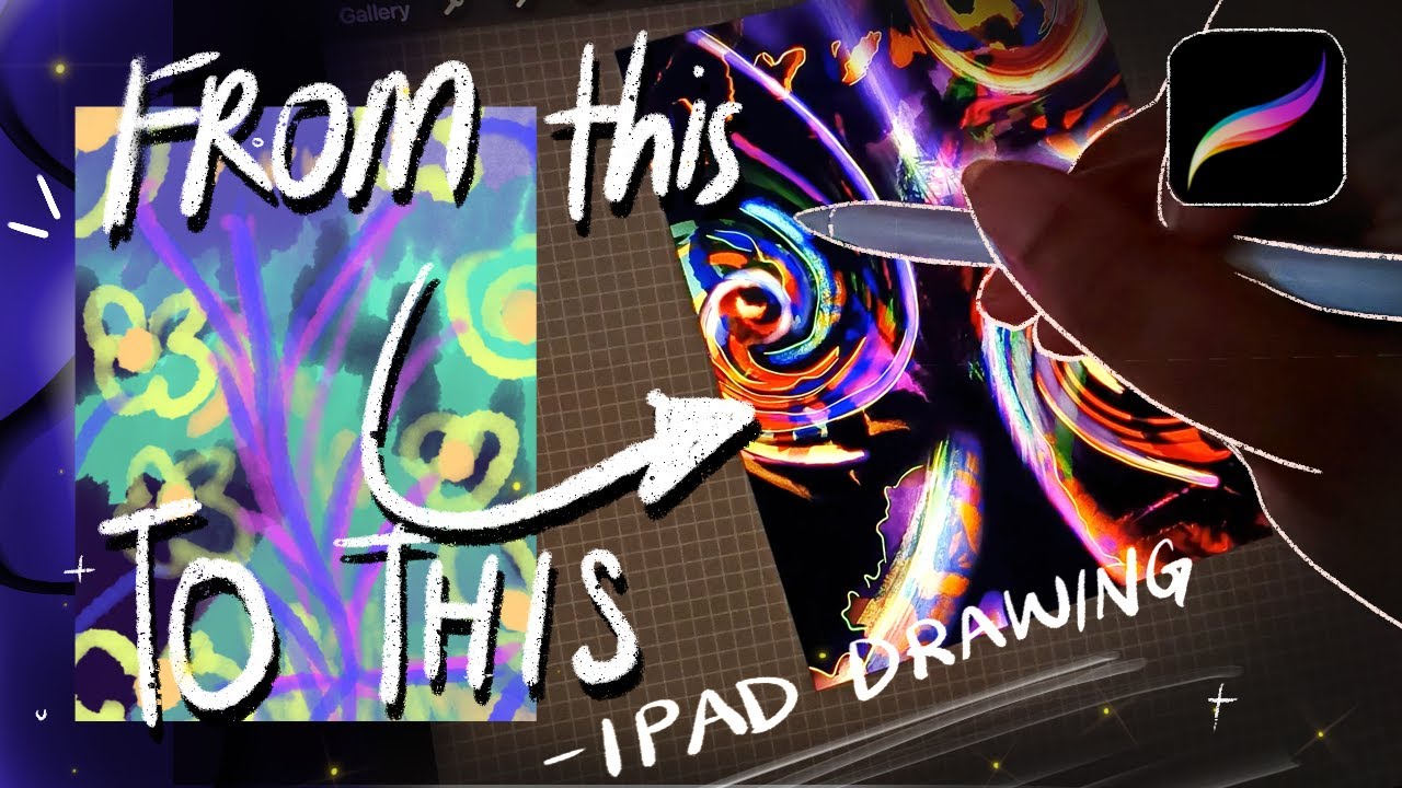 iPad drawing | intuitive abstract art on Procreate - YouTube