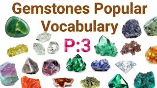 Gemstones Vocabulary in English with Picture |P:3| Most popular Gemstone vocabulary video in English