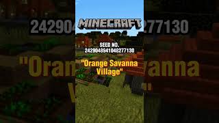 Minecraft Savanna Village Seed #shorts
