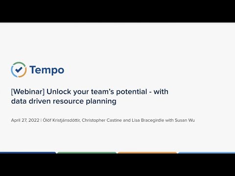 Webinar: Unlock your team's potential with data-driven resource planning