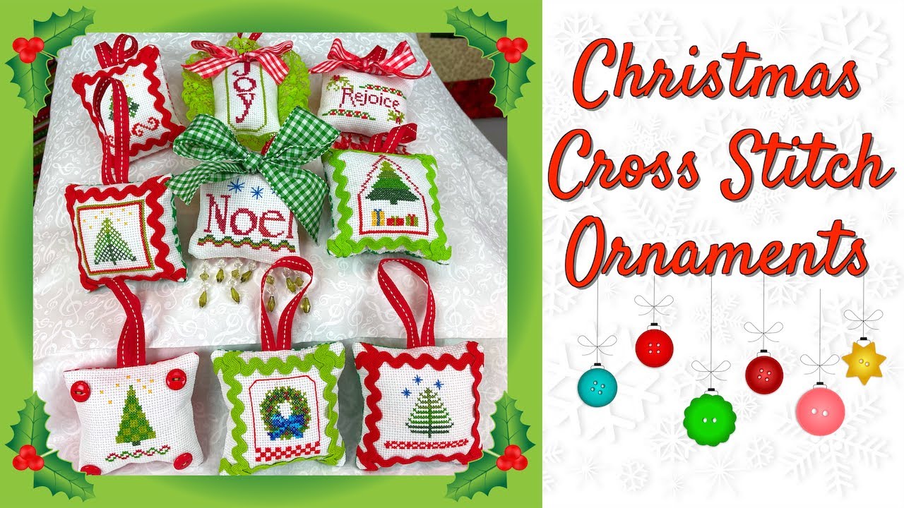 Create Beautiful Christmas Ornaments with These Free Cross Stitch