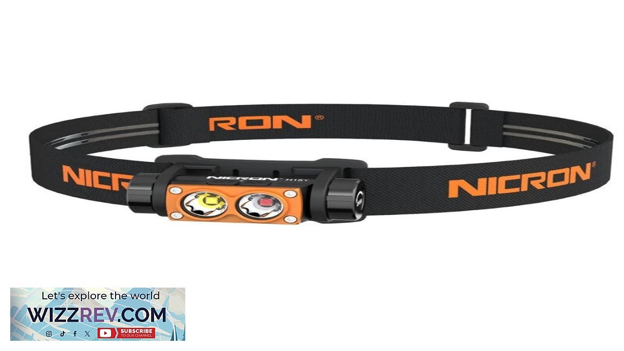 NICRON H15T 500LM High Brightness Headlamp Spot/Flood Double-Swich LED Flashlight LED Light Review