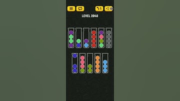 Ball Sort Puzzle Level 2040 🎯 All level without extra tube 😂 Game Walkthrough 😘