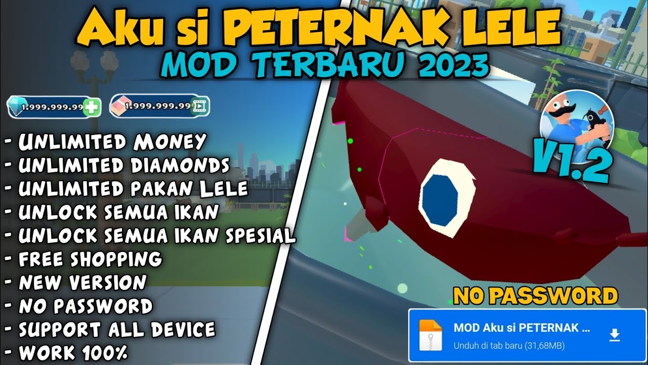 UPDATE‼ Aku si PETERNAK LELE Mod Apk v1.2 Terbaru Apk