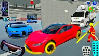 New Tesla EV & Kia Cargo Pickup Truck vs Bullet Train Crash Test - 3D Driving Class 2026 Gameplay🎮🚄 screenshot 4