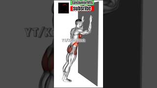 Fix Your Posture &amp; Build a Bigger Back at Home! 😱 (Wall Lat Stretch) #Shorts