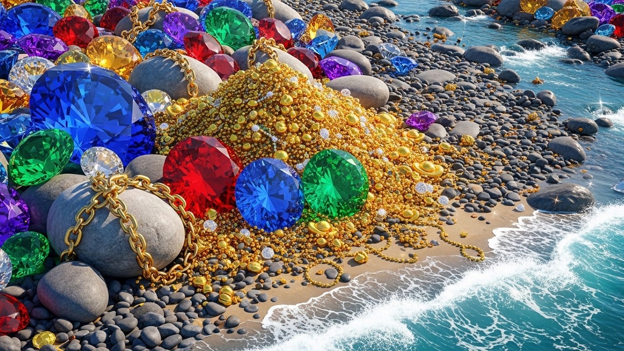 Great gold hunter! Surprised to find a lot of gold underwater.