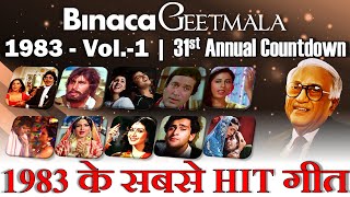 Binaca Geetmala 1983 - Vol-1 - 31st Annual Countdown - बिनाका गीतमाला 1983 - Kishore, Rafi, Asha
