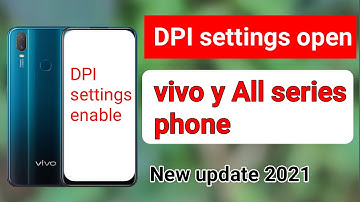 How to enable dpi settings on vivo y All series mobile.dpi setting on vivo dpi settings on vivo y11