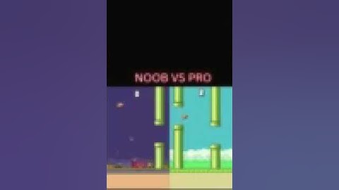 Noob VS Pro (flappy bird)