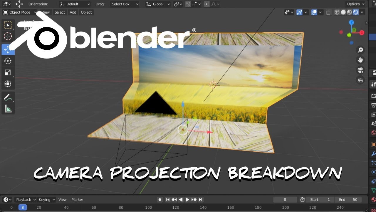 Camera projection breakdown in Blender 2.83 - YouTube