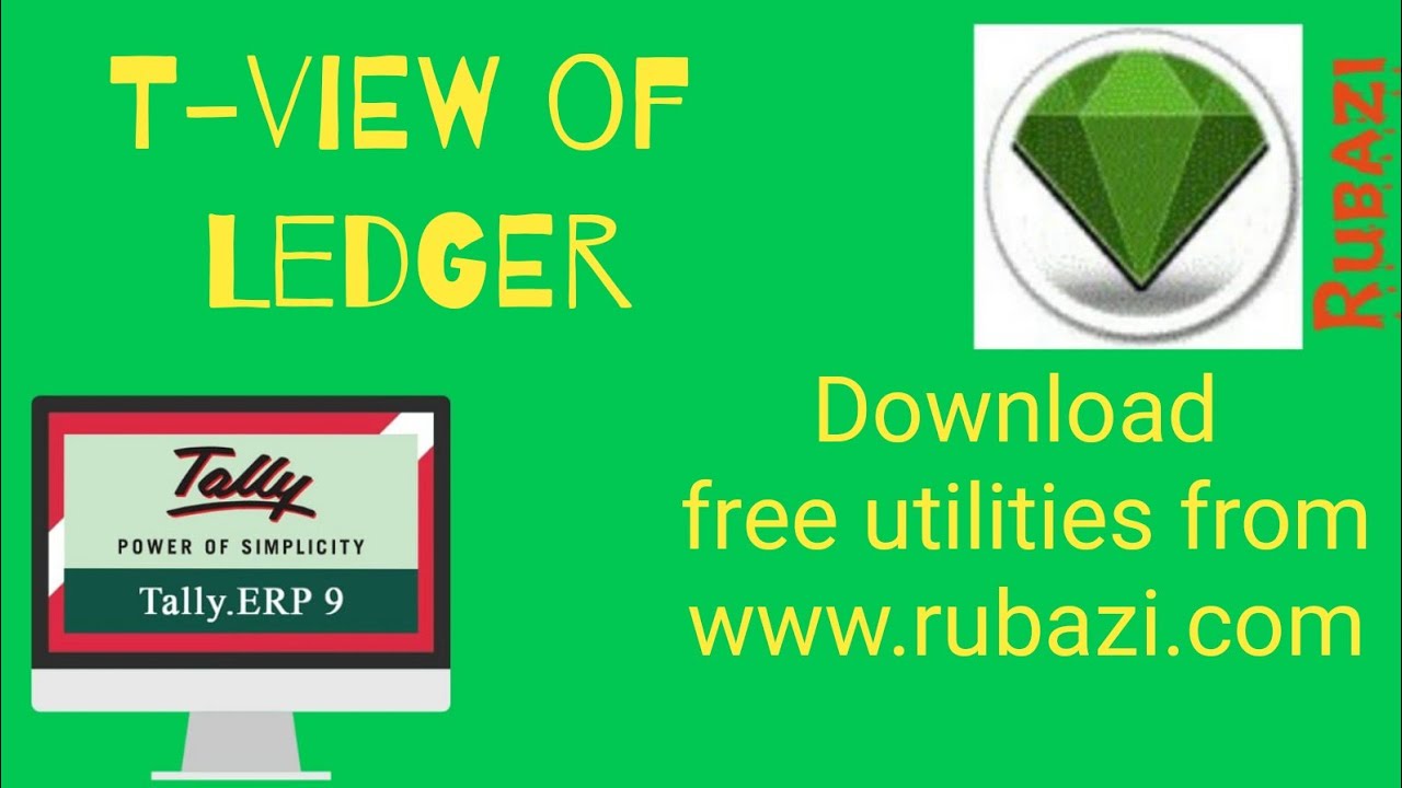 T View Of Ledger In Tally By Rubazi YouTube