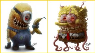 Top 25 Childhood Cartoon Characters Turned Into Monsters💀👻