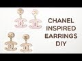 DIY Earrings Using Gel Nail Polish | Chanel Inspired