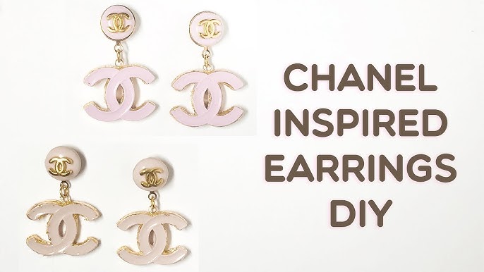 How to: Chanel Inspired Earrings  Chanel look-a-like earring tutorial 