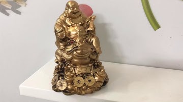 Tượng đá phong thủy Phật di lặc cưỡi cóc thiềm thừ - Cao 12cm - Gỗ Việt Mỹ Nghệ