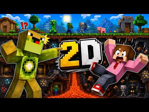 WHAT IF MINECRAFT WERE 2D ???? Two Dimensional: Reloaded