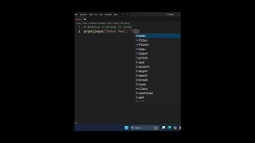 Reverse a string (1 line) #shorts #python