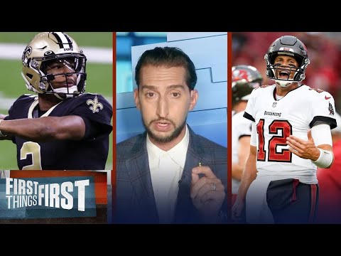 First things First | Nick HEATED Bucs vs Saints: Tom Brady will shine over Jameis Winston to win