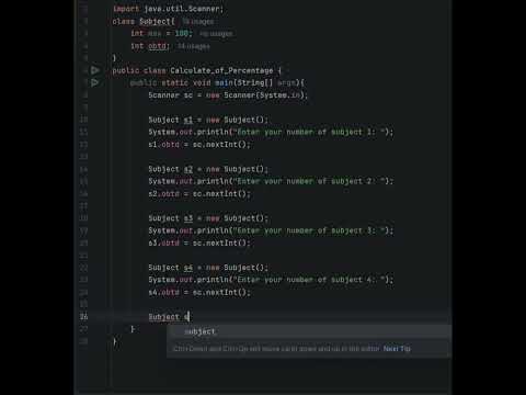 Percentage Calculator in Java | Complete Mini Project with User Input
