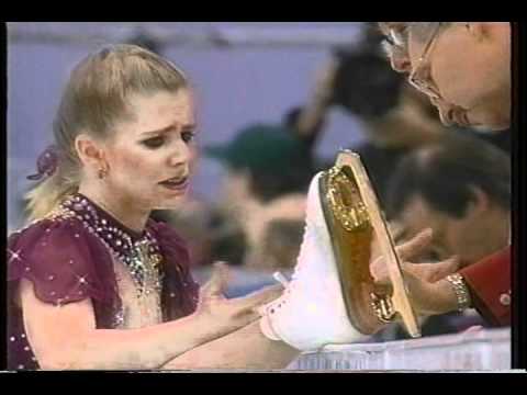 Tonya Harding (USA) - 1994 Lillehammer, Figure Skating, Ladies&#039; Free Skate, 1st Attempt